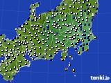 関東・甲信地方のアメダス実況(風向・風速)(2015年01月06日)