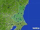 茨城県のアメダス実況(風向・風速)(2015年01月06日)