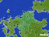 福岡県のアメダス実況(風向・風速)(2015年01月06日)