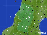 山形県のアメダス実況(風向・風速)(2015年01月06日)