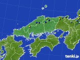 中国地方のアメダス実況(積雪深)(2015年01月07日)