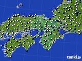 近畿地方のアメダス実況(風向・風速)(2015年01月07日)