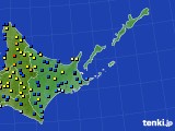 2015年01月08日の道東のアメダス(積雪深)