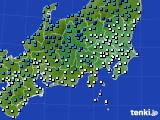 関東・甲信地方のアメダス実況(気温)(2015年01月08日)