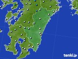 宮崎県のアメダス実況(気温)(2015年01月08日)