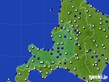 道央のアメダス実況(風向・風速)(2015年01月08日)