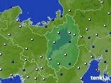 滋賀県のアメダス実況(風向・風速)(2015年01月08日)