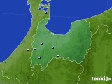 富山県のアメダス実況(降水量)(2015年01月09日)