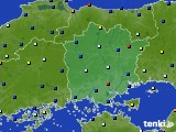 岡山県のアメダス実況(日照時間)(2015年01月09日)