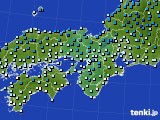 近畿地方のアメダス実況(気温)(2015年01月09日)