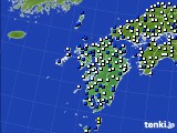 九州地方のアメダス実況(風向・風速)(2015年01月09日)
