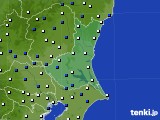 茨城県のアメダス実況(風向・風速)(2015年01月09日)