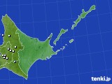 道東のアメダス実況(降水量)(2015年01月10日)