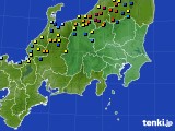 関東・甲信地方のアメダス実況(積雪深)(2015年01月10日)