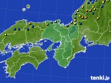 近畿地方のアメダス実況(積雪深)(2015年01月10日)