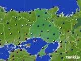 2015年01月10日の兵庫県のアメダス(日照時間)