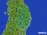 岩手県のアメダス実況(日照時間)(2015年01月10日)