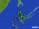 北海道地方のアメダス実況(気温)(2015年01月10日)