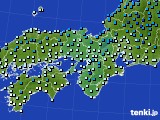 近畿地方のアメダス実況(気温)(2015年01月10日)