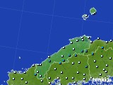 2015年01月10日の島根県のアメダス(気温)