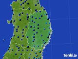 2015年01月10日の岩手県のアメダス(気温)