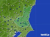 茨城県のアメダス実況(風向・風速)(2015年01月10日)