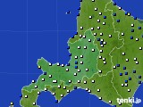道央のアメダス実況(風向・風速)(2015年01月10日)