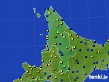道北のアメダス実況(積雪深)(2015年01月11日)