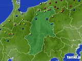 長野県のアメダス実況(積雪深)(2015年01月11日)