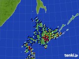 2015年01月11日の北海道地方のアメダス(日照時間)