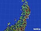 2015年01月11日の東北地方のアメダス(日照時間)
