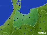 富山県のアメダス実況(日照時間)(2015年01月11日)