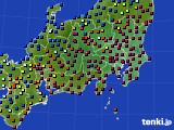 関東・甲信地方のアメダス実況(日照時間)(2015年01月12日)