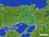 兵庫県のアメダス実況(気温)(2015年01月12日)