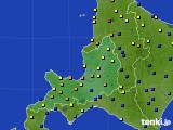 2015年01月13日の道央のアメダス(積雪深)