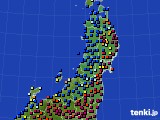 2015年01月13日の東北地方のアメダス(日照時間)