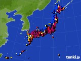 2015年01月13日のアメダス(日照時間)