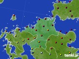 福岡県のアメダス実況(日照時間)(2015年01月13日)