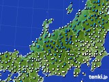 北陸地方のアメダス実況(気温)(2015年01月13日)