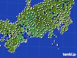 東海地方のアメダス実況(風向・風速)(2015年01月13日)