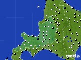道央のアメダス実況(風向・風速)(2015年01月13日)
