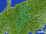 長野県のアメダス実況(風向・風速)(2015年01月13日)