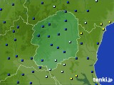 栃木県のアメダス実況(日照時間)(2015年01月14日)