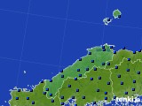 島根県のアメダス実況(日照時間)(2015年01月14日)