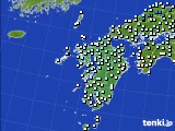 九州地方のアメダス実況(気温)(2015年01月14日)