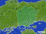 2015年01月14日の岡山県のアメダス(気温)