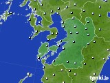 熊本県のアメダス実況(気温)(2015年01月14日)