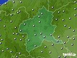 2015年01月14日の群馬県のアメダス(風向・風速)