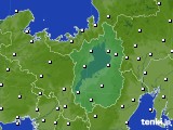 滋賀県のアメダス実況(風向・風速)(2015年01月14日)