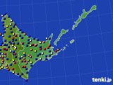 道東のアメダス実況(日照時間)(2015年01月15日)